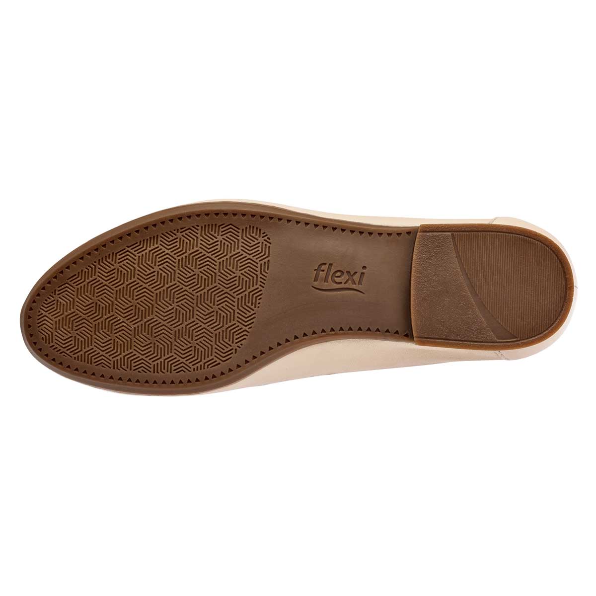 Flats puntales Exterior Piel Color Beige  Para Mujer De Flexi