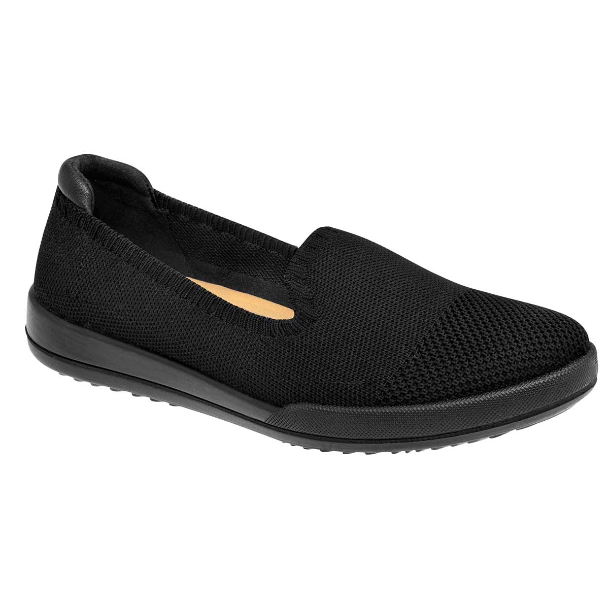 Zapato Confort Exterior Textil Color Negro Para Mujer De Flexi