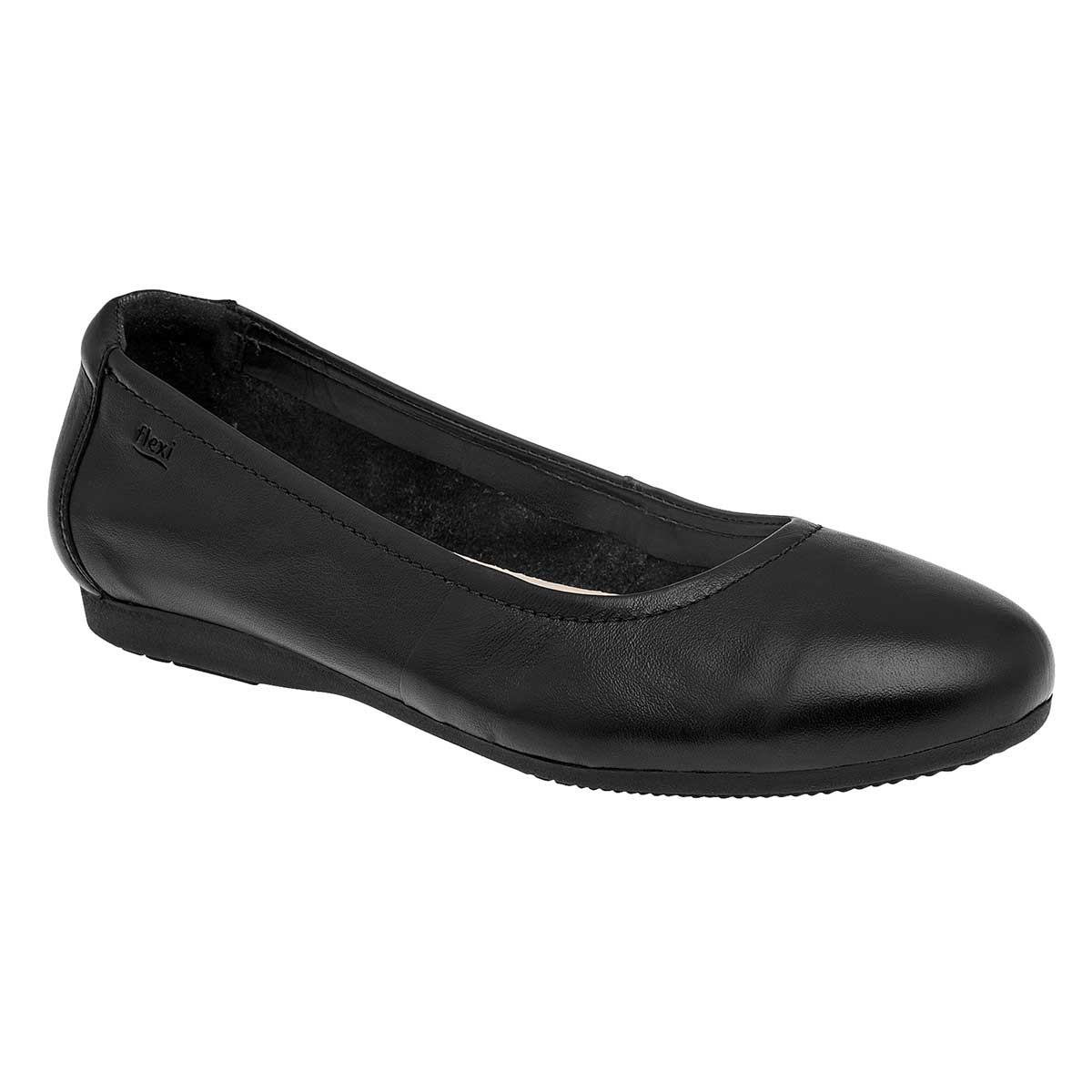 Confort Exterior Piel Color Negro Para Mujer De Flexi