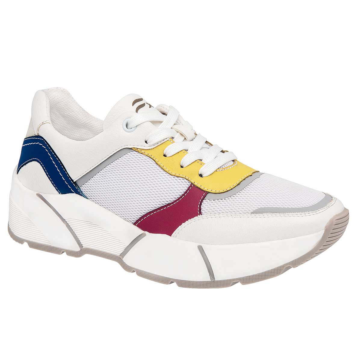 Tenis tipo Deportivo Exterior Textil Color Blanco Para Mujer De Flexi