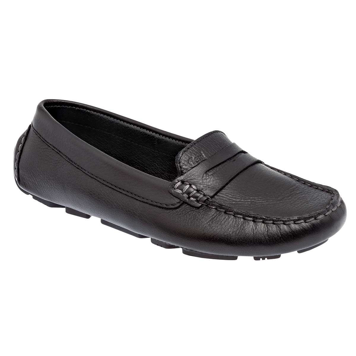 Mocasines Exterior Piel Color Negro Para Mujer De Flexi