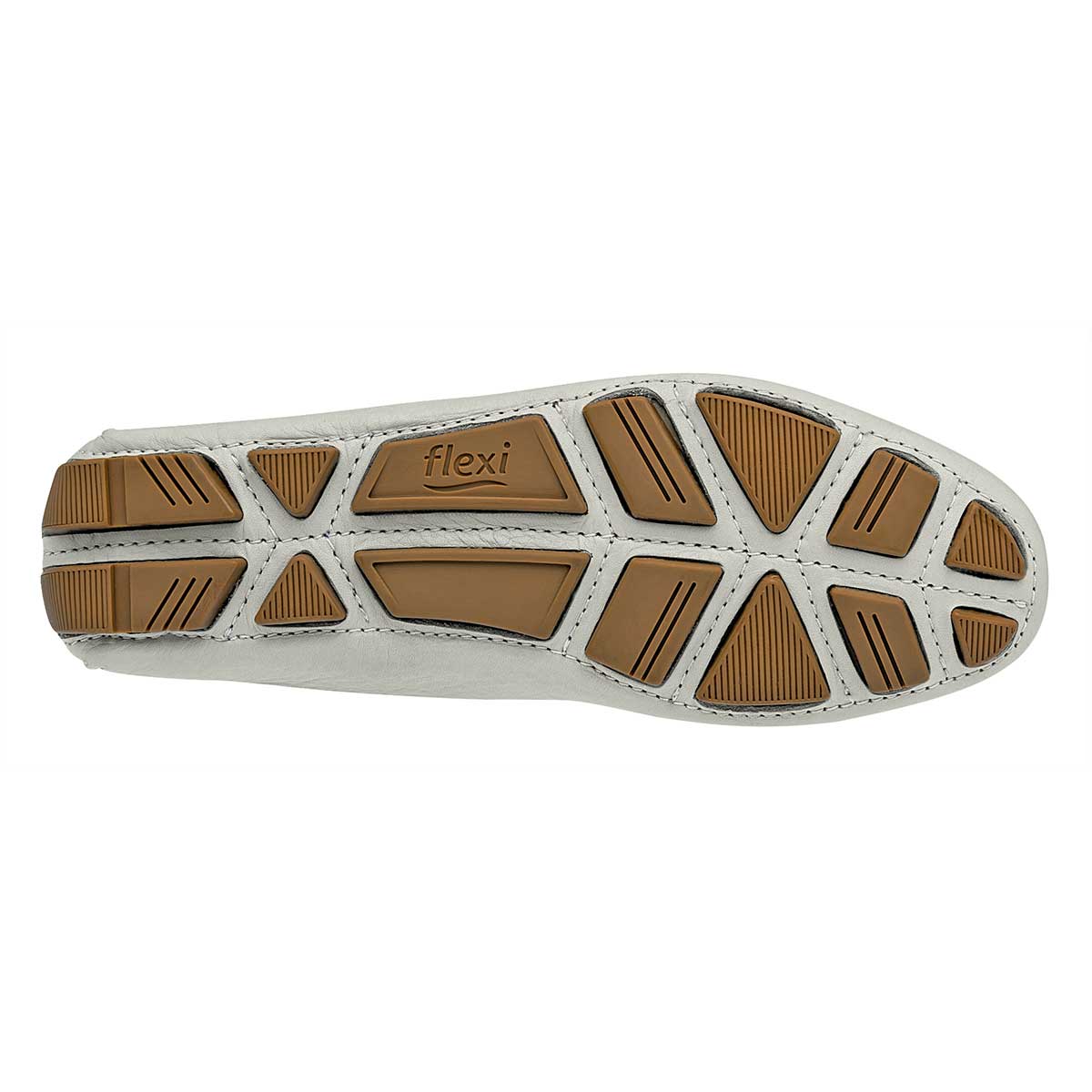 Mocasines Exterior Piel Color Beige  Para Mujer De Flexi