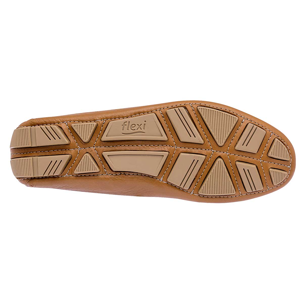 Mocasines Exterior Piel Color Camel Para Mujer De Flexi