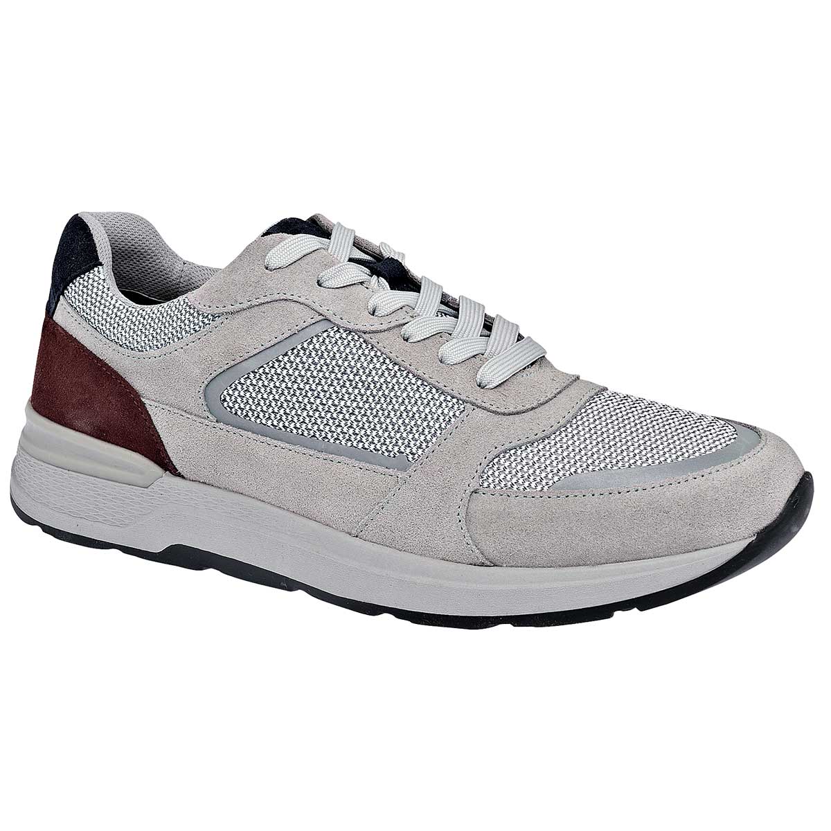 Tenis tipo deportivo Exterior Textil Color Gris Para Hombre De Flexi