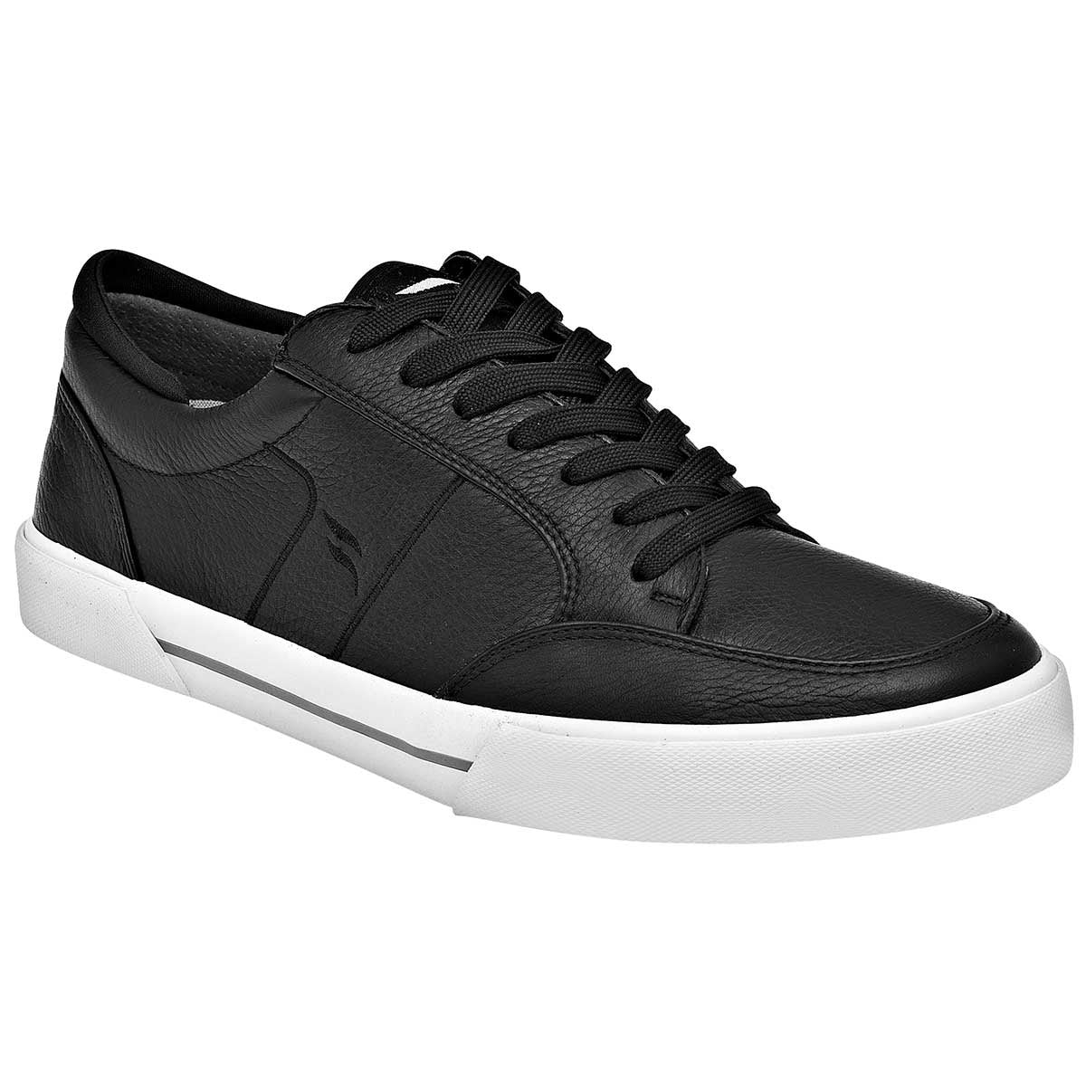 Tenis con cordones Exterior Piel Color Negro Para Hombre De Flexi