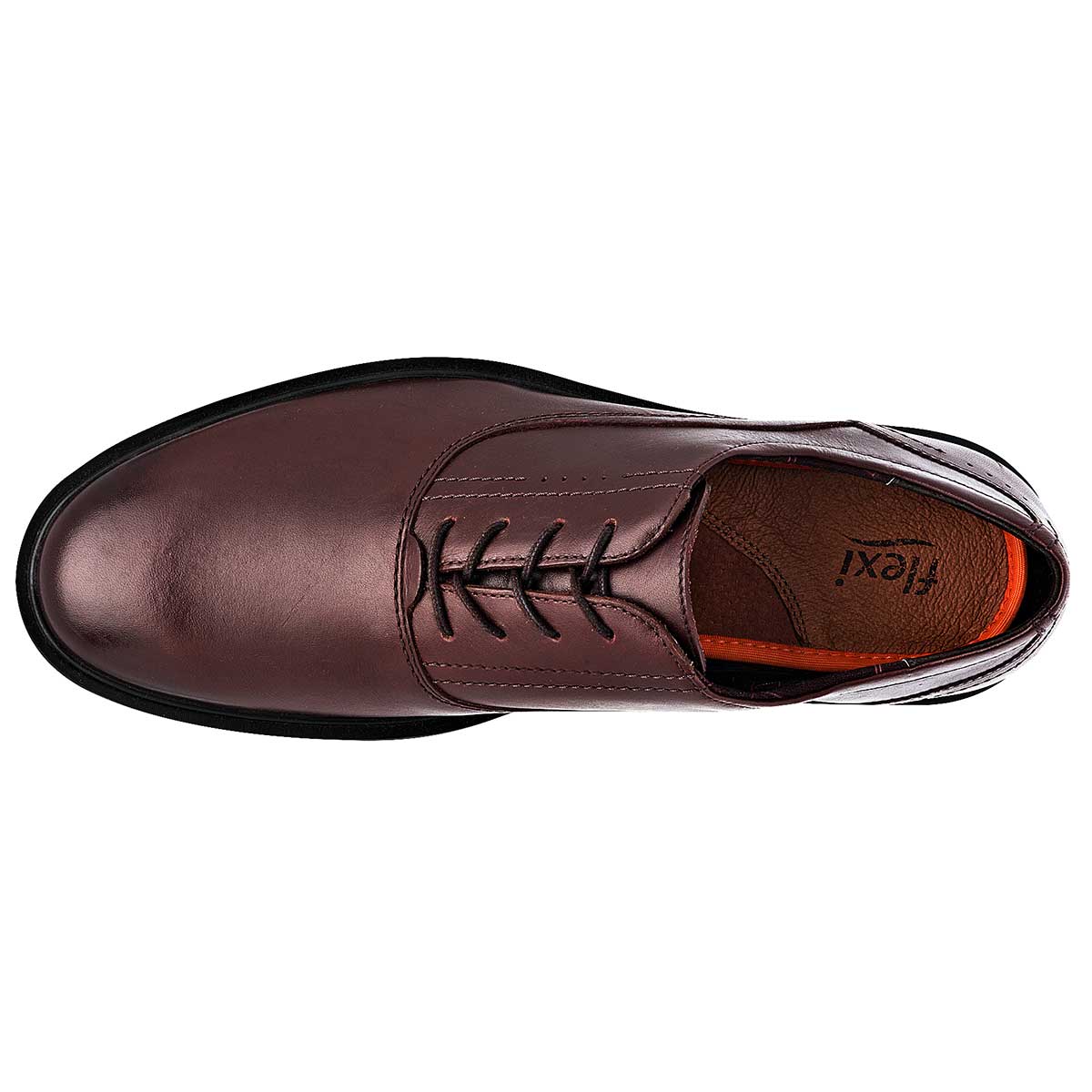 Zapatos de vestir Exterior Piel Color Café Para Hombre De Flexi