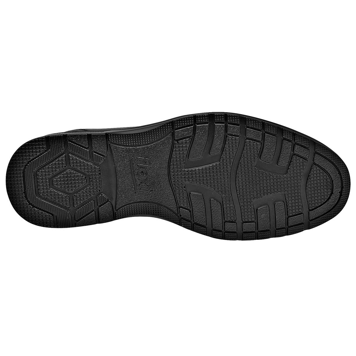 Mocasines Exterior Piel Color Negro Para Hombre De Flexi