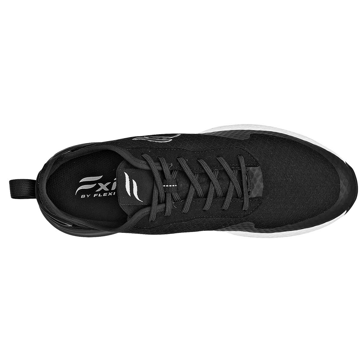 Tenis tipo deportivo Exterior Textil Color Negro Para Hombre De Flexi