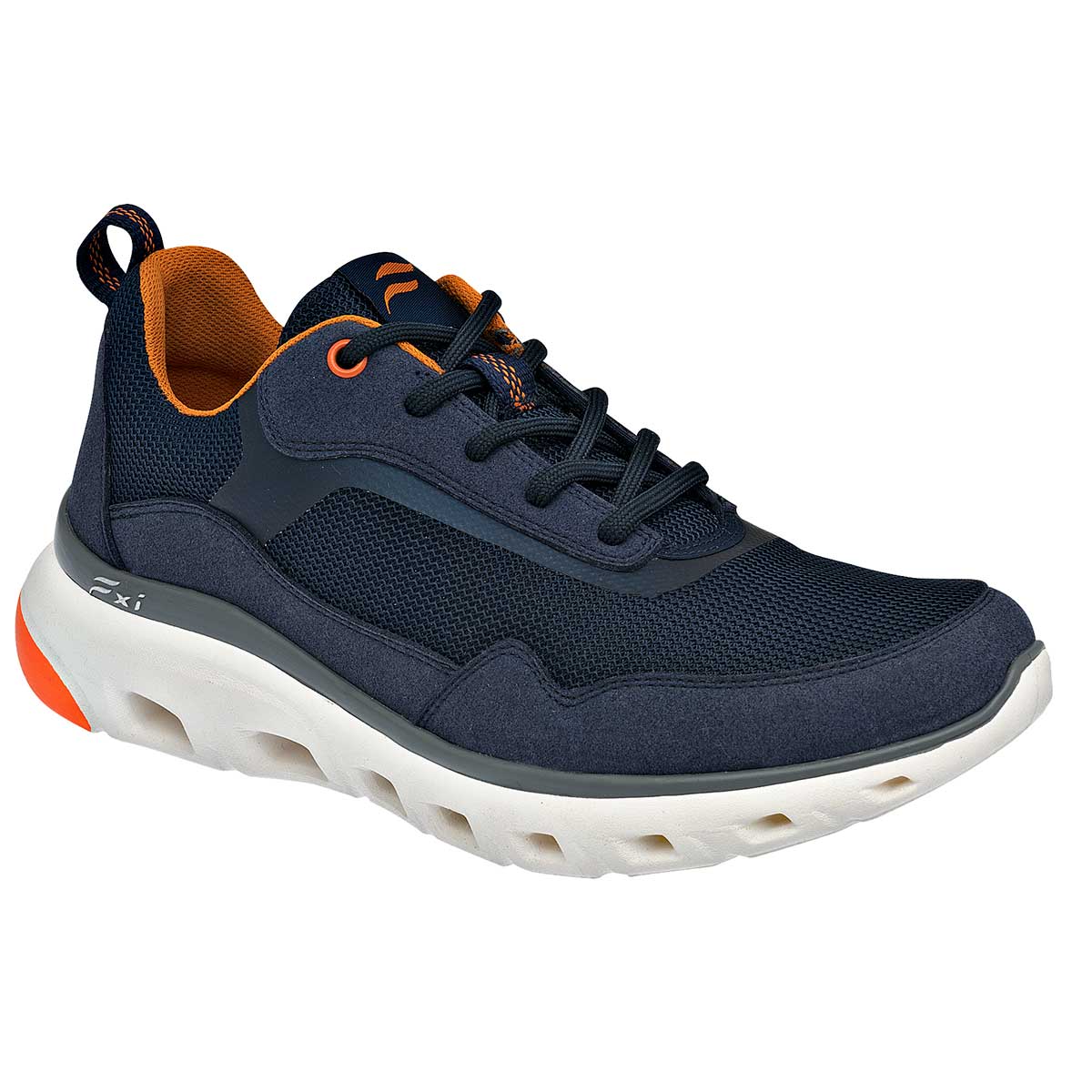 Tenis tipo deportivo Exterior Textil Color Marino Para Hombre De Flexi