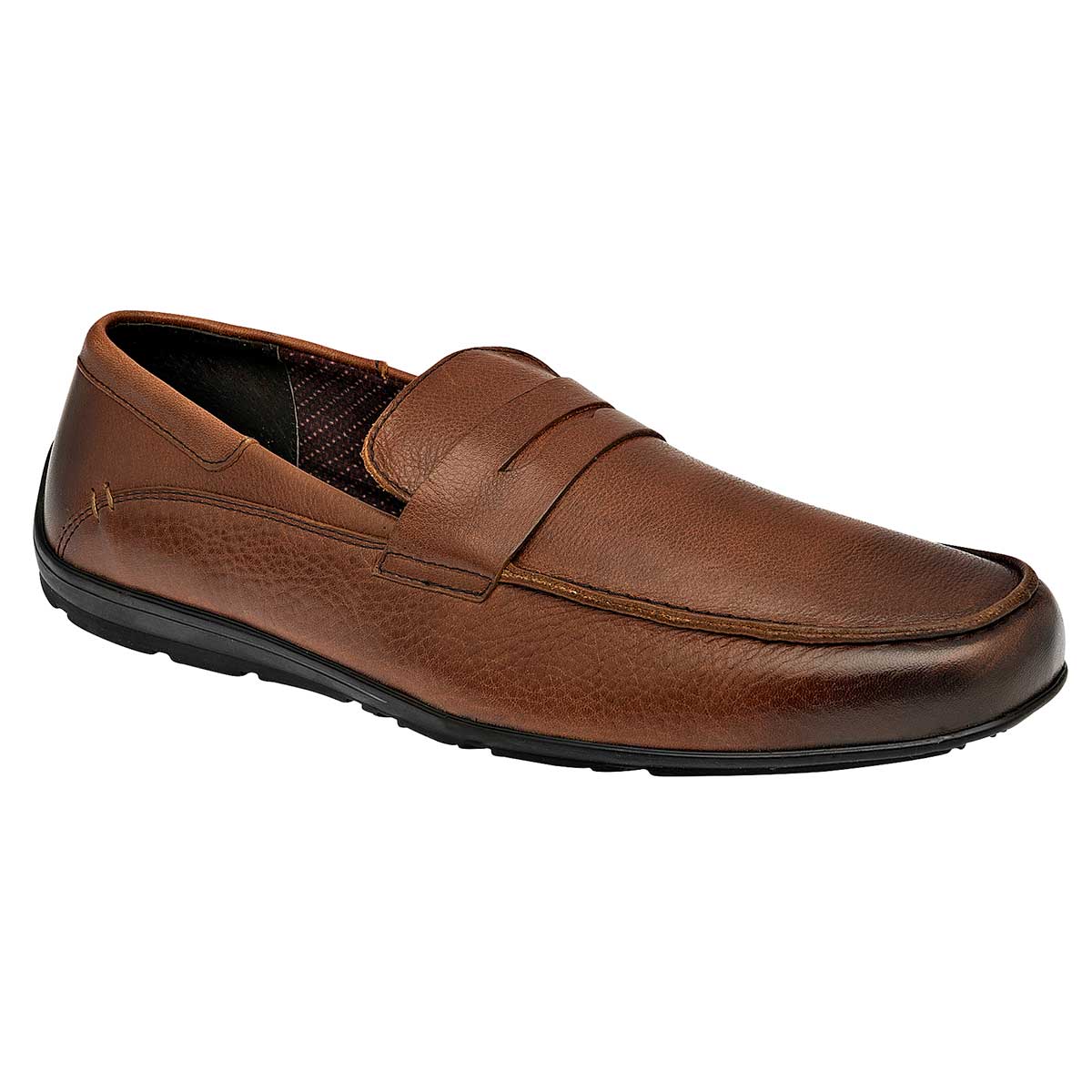 Mocasines Exterior Piel Color Café Para Hombre De Flexi