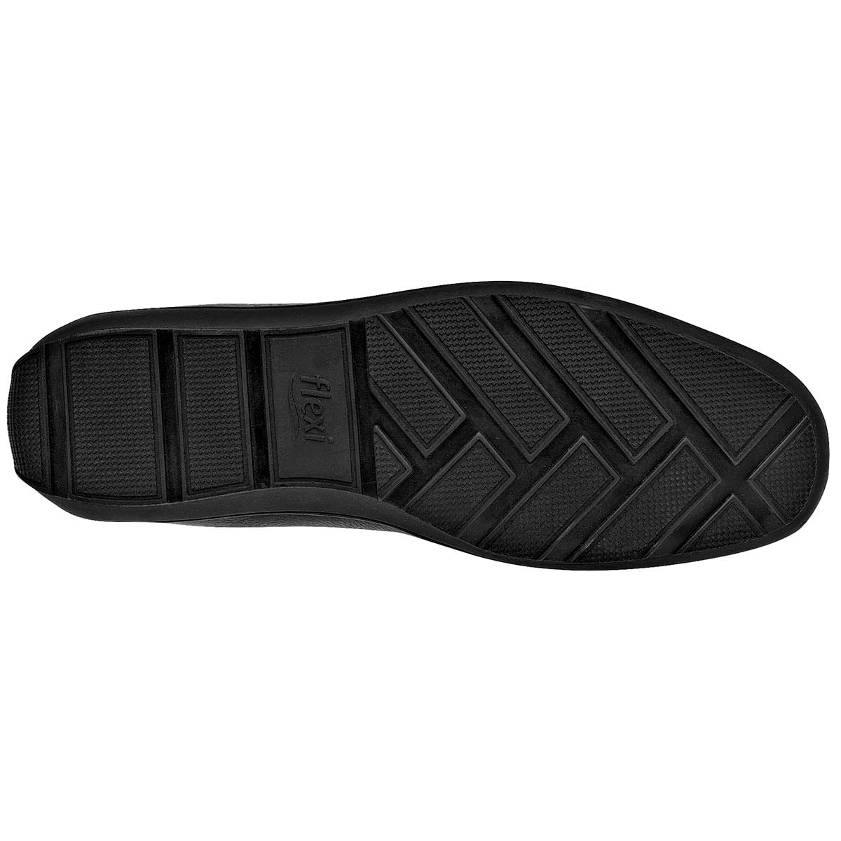 Mocasines Exterior Piel Color Negro Para Hombre De Flexi