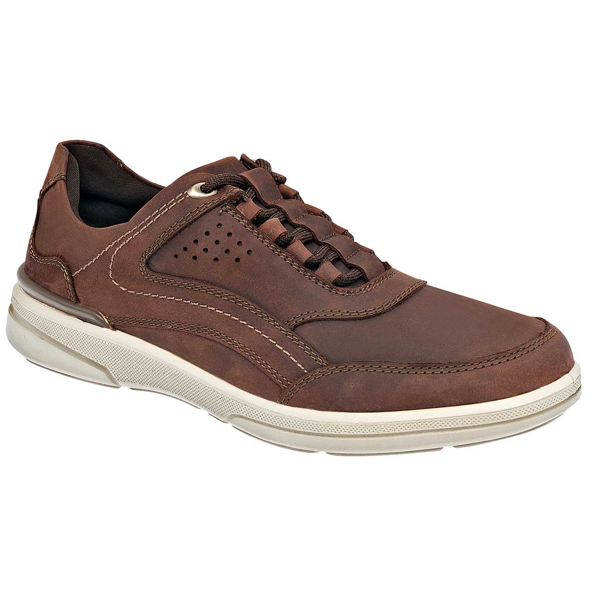 Tenis con cordones Exterior Piel Color Café Para Hombre De Flexi