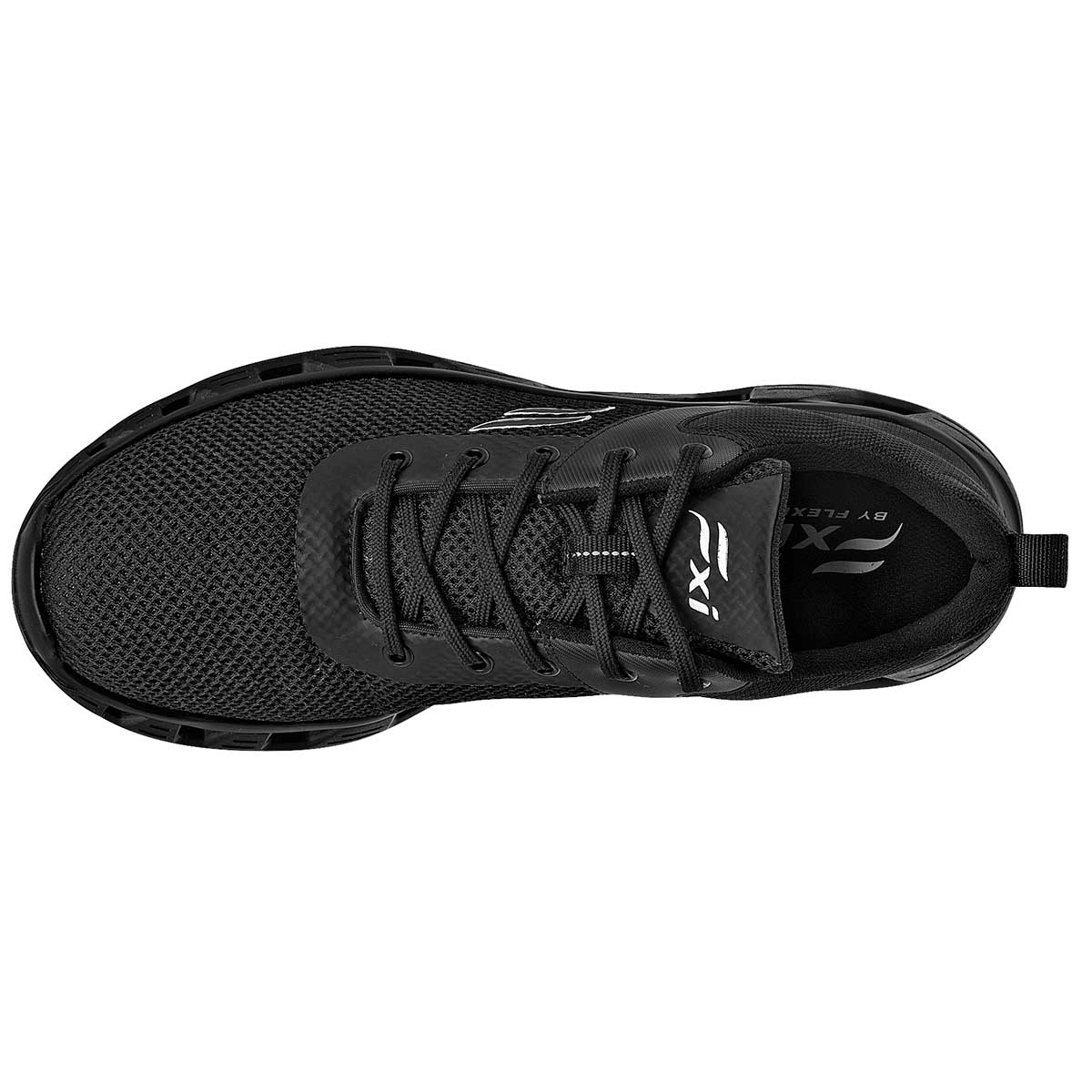 Tenis tipo deportivo Exterior Textil Color Negro Para Hombre De Flexi