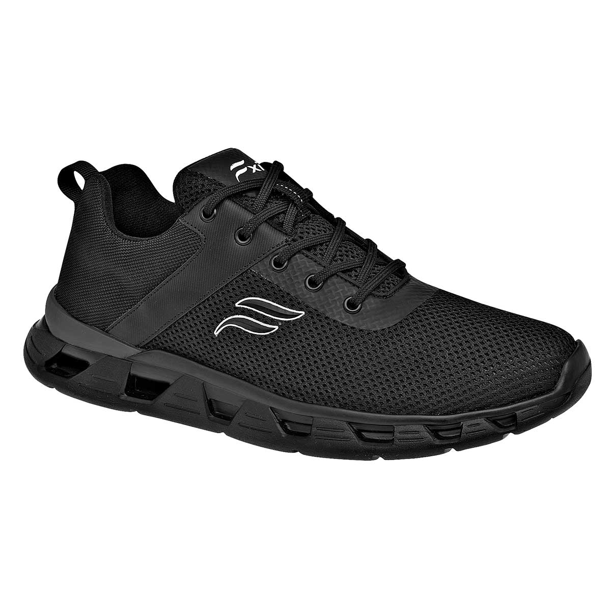 Tenis tipo deportivo Exterior Textil Color Negro Para Hombre De Flexi