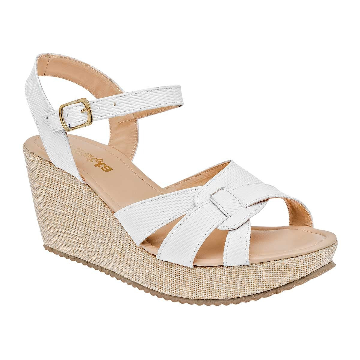 Sandalias con plataforma Exterior Sintético Color Blanco Para Mujer De RBCOLLECTION