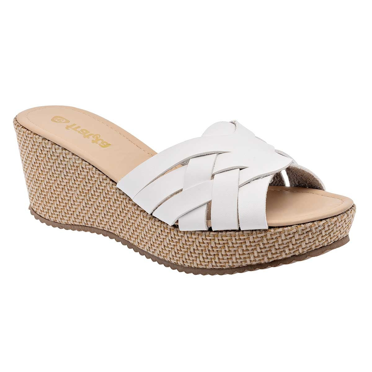 Sandalias con plataforma Exterior Sintético Color Blanco Para Mujer De RBCOLLECTION