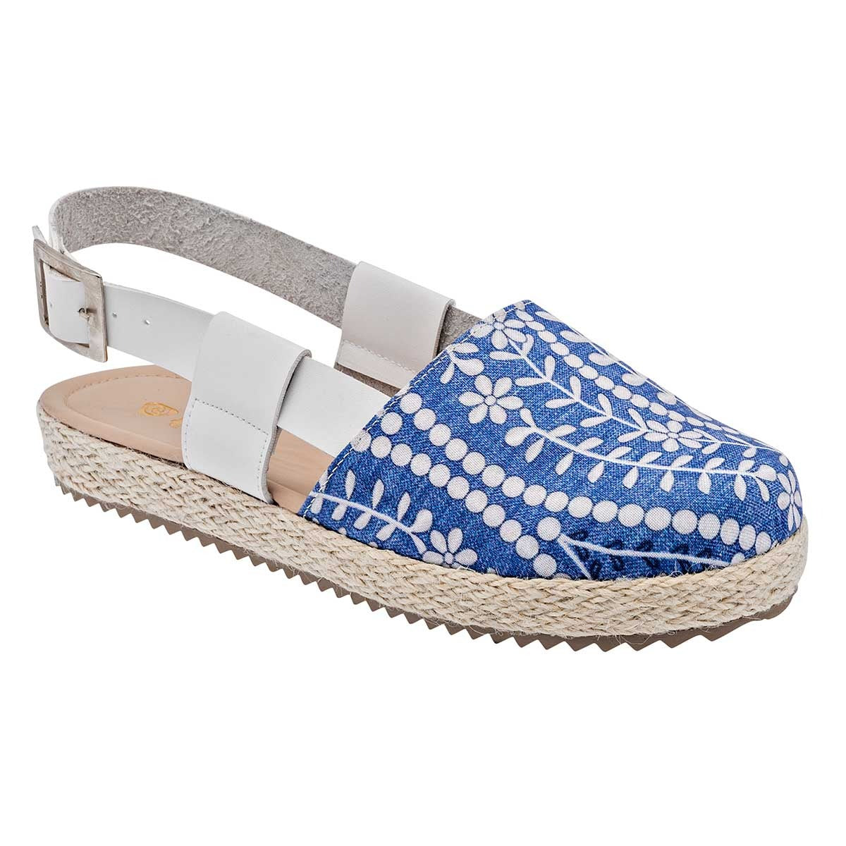 Sandalias de piso Exterior Sintético Color Azul Para Mujer De RBCOLLECTION