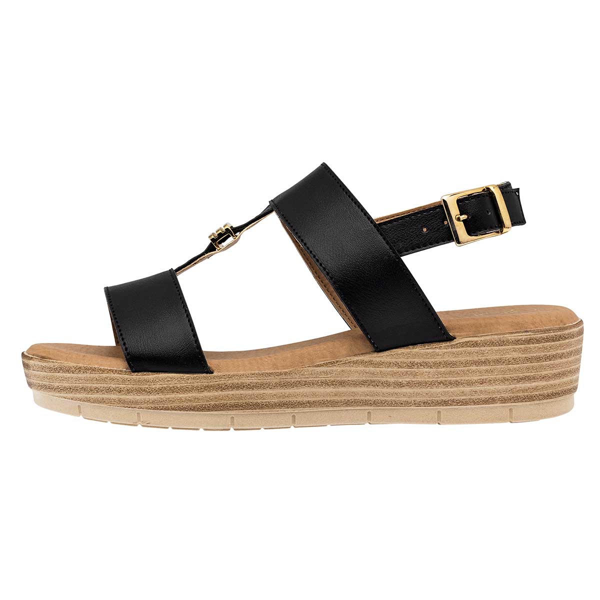 Sandalias con plataforma Exterior Sintético Color Negro Para Mujer De Gilardi