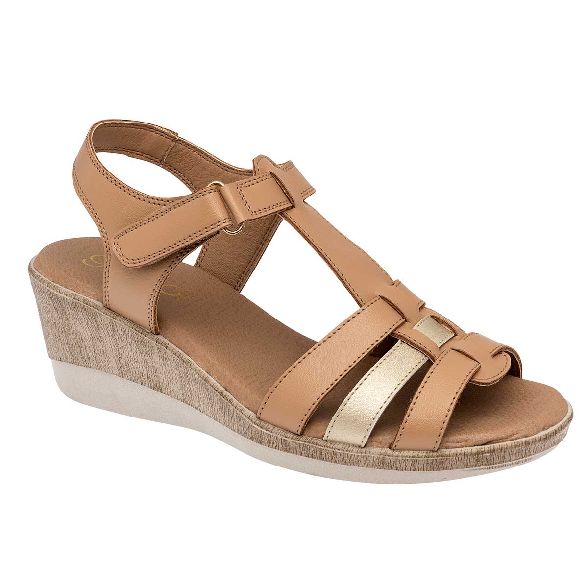 Sandalias con plataforma Exterior Sintético Color Beige Para Mujer De Gilardi