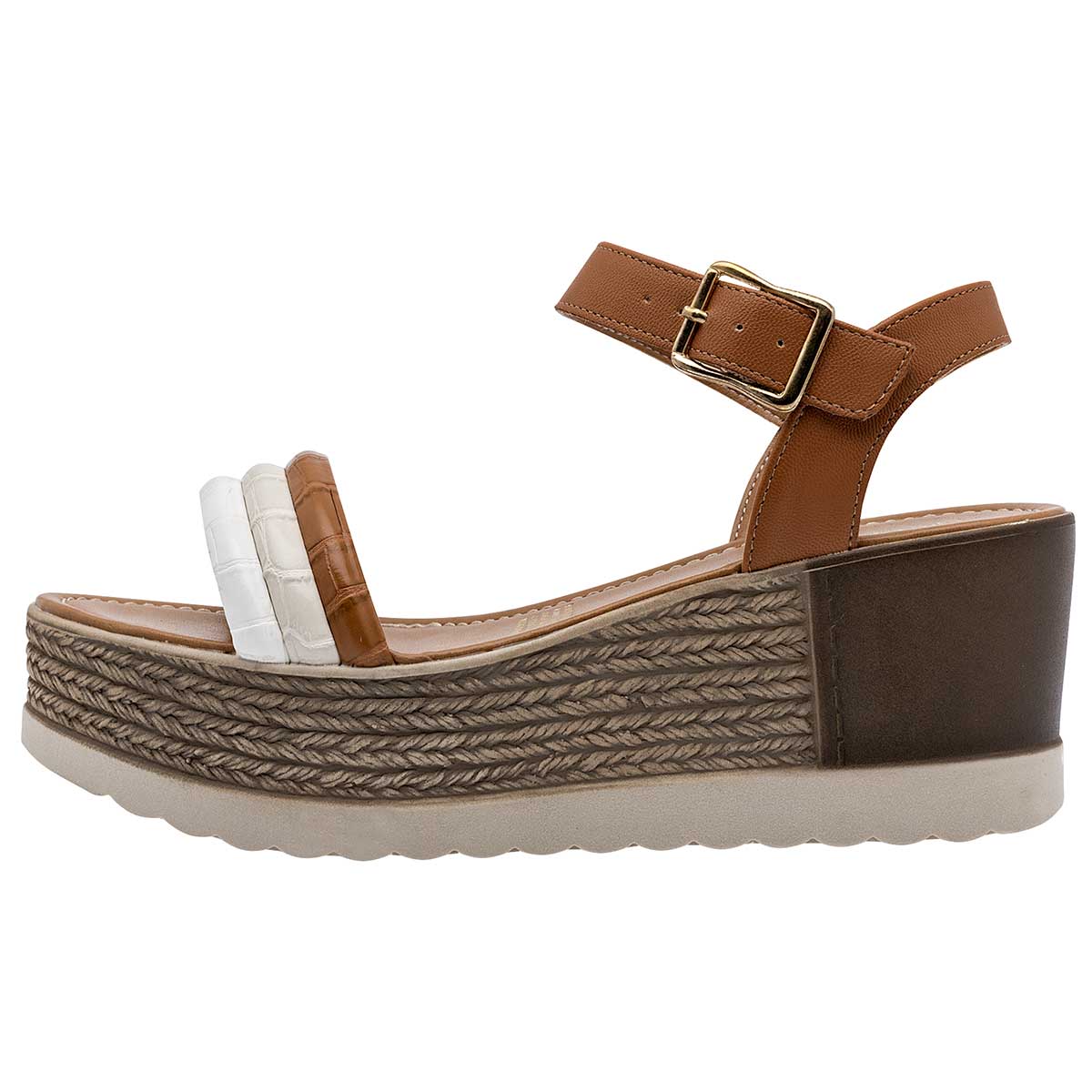 Sandalias con plataforma Exterior Sintético Color Camel Para Mujer De RBCOLLECTION