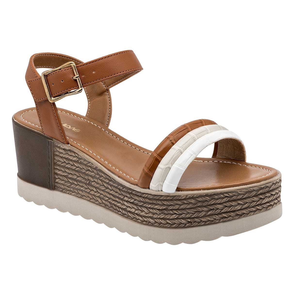 Sandalias con plataforma Exterior Sintético Color Camel Para Mujer De RBCOLLECTION