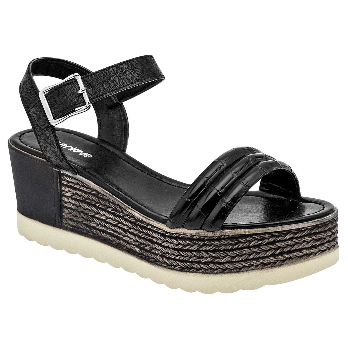 Sandalias con plataforma Exterior Sintético Color Negro Para Mujer De RBCOLLECTION