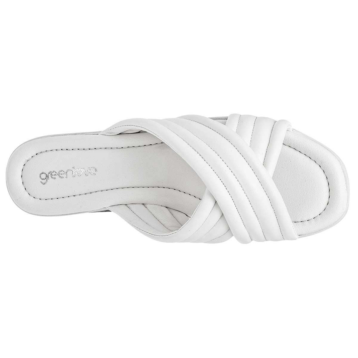 Sandalias de piso Exterior Sintético Color Blanco Para Mujer De RBCOLLECTION