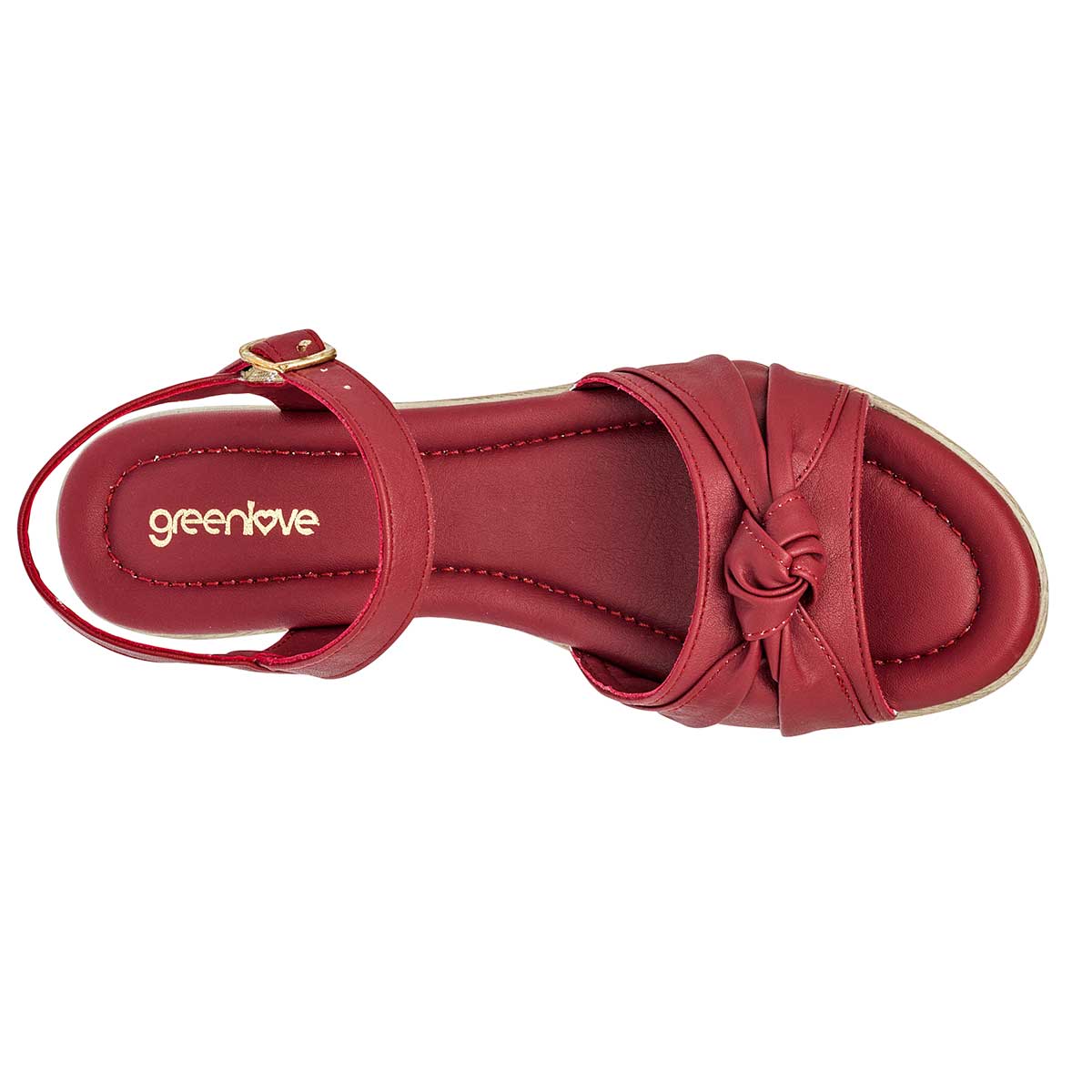 Sandalias con plataforma Exterior Sintético Color Rojo Para Mujer De RBCOLLECTION