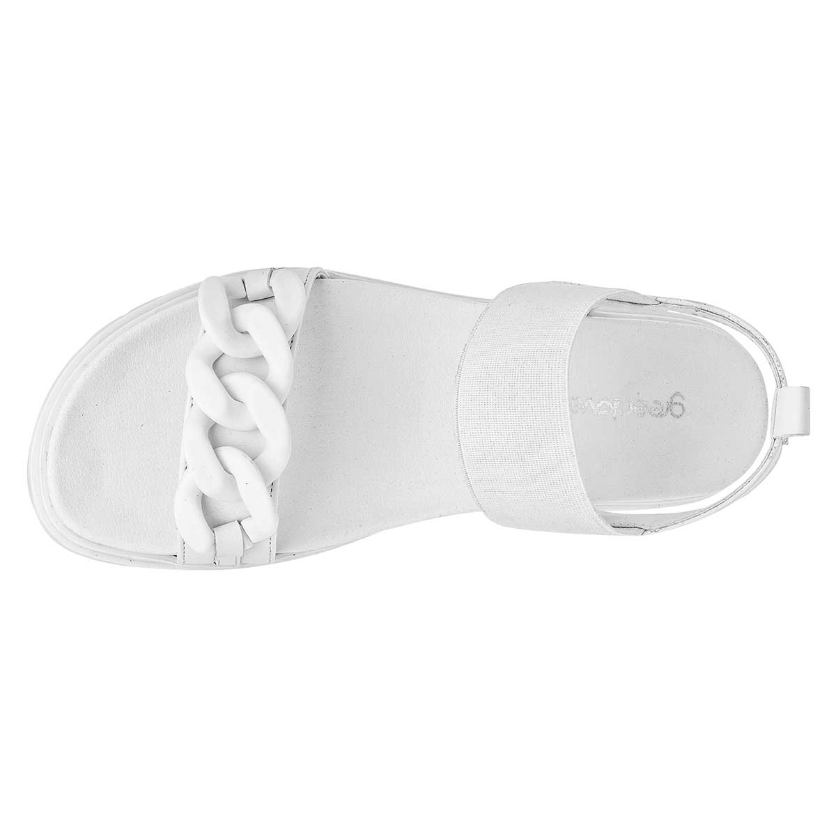 Sandalias de piso Exterior Sintético Color Blanco Para Mujer De RBCOLLECTION