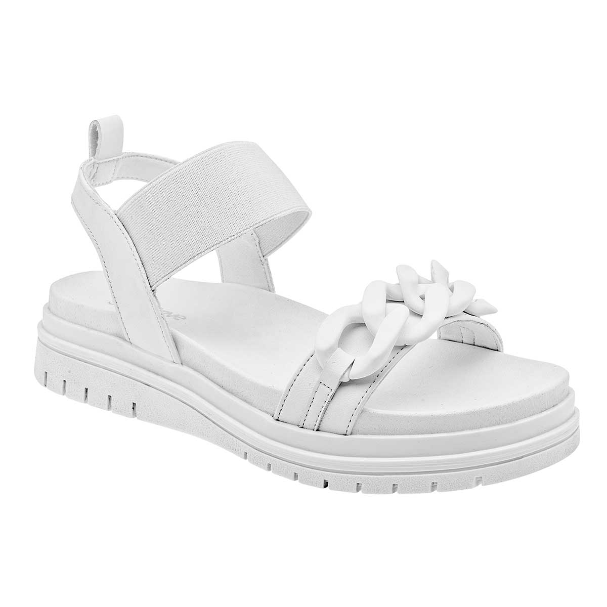 Sandalias de piso Exterior Sintético Color Blanco Para Mujer De RBCOLLECTION