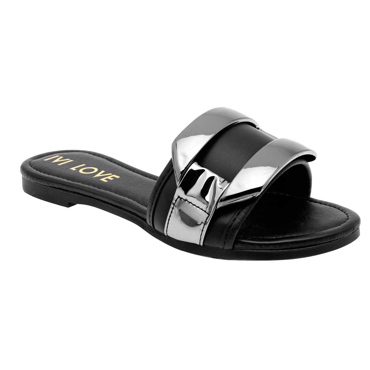 Sandalias de piso Exterior Sintético Color Negro Para Mujer De RBCOLLECTION