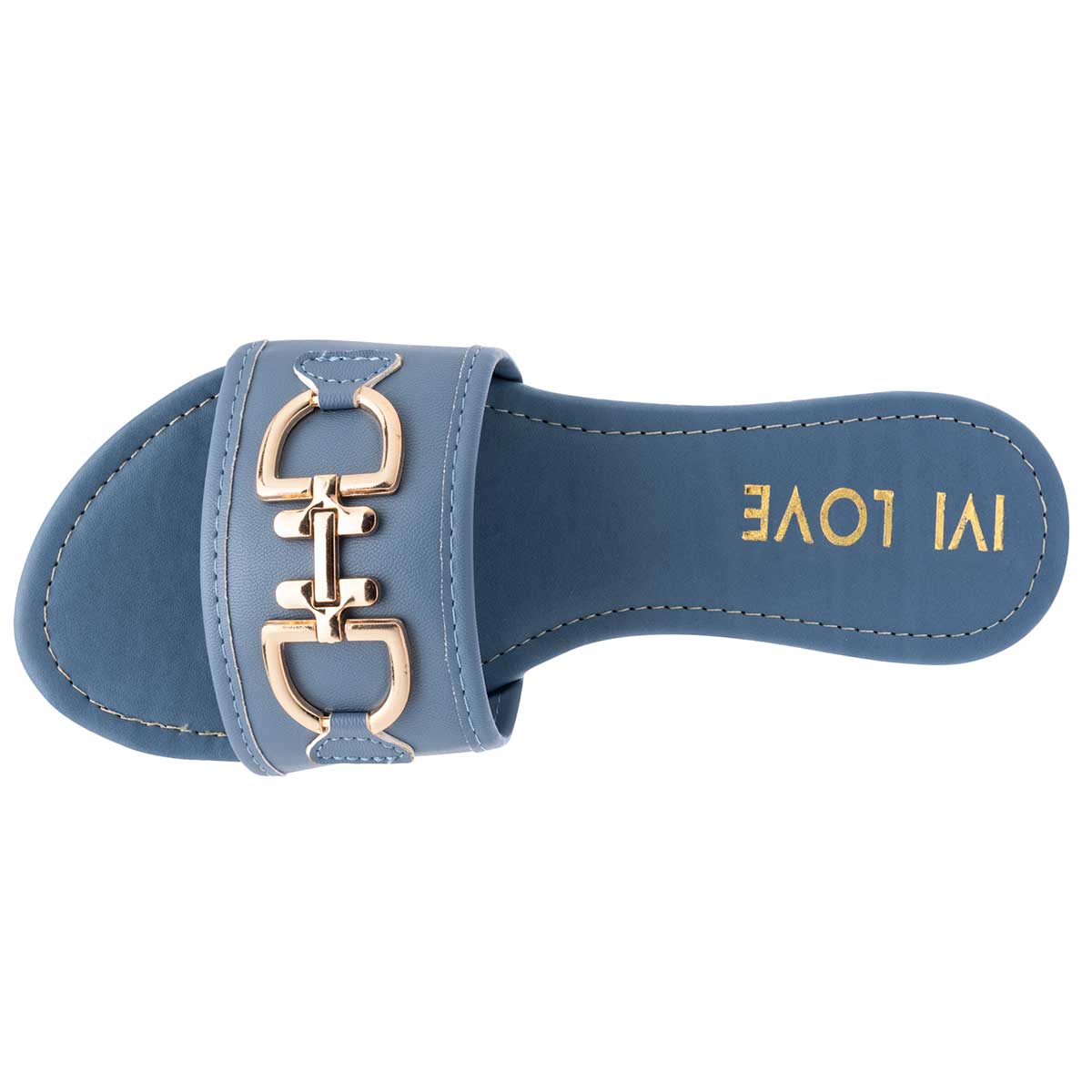 Sandalias de piso Exterior Sintético Color Azul Para Mujer De RBCOLLECTION