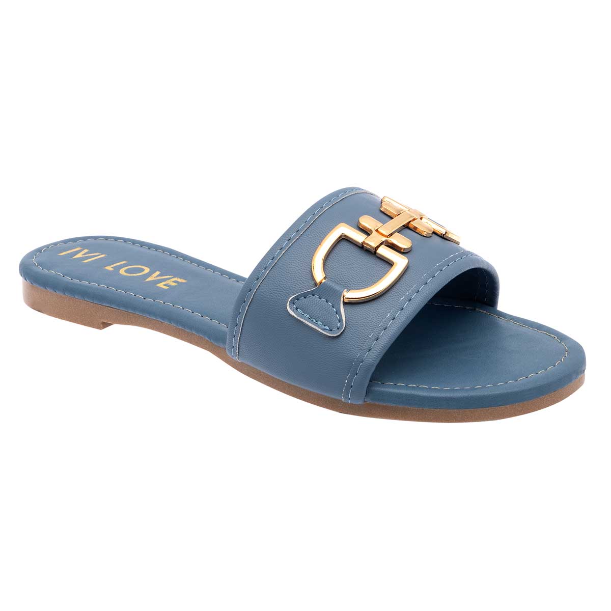 Sandalias de piso Exterior Sintético Color Azul Para Mujer De RBCOLLECTION