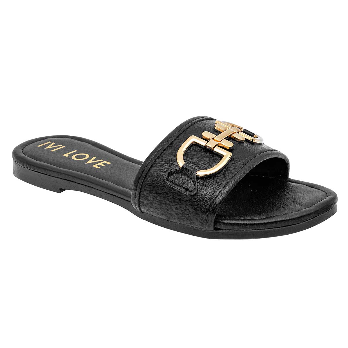 Sandalias de piso Exterior Sintético Color Negro Para Mujer De RBCOLLECTION