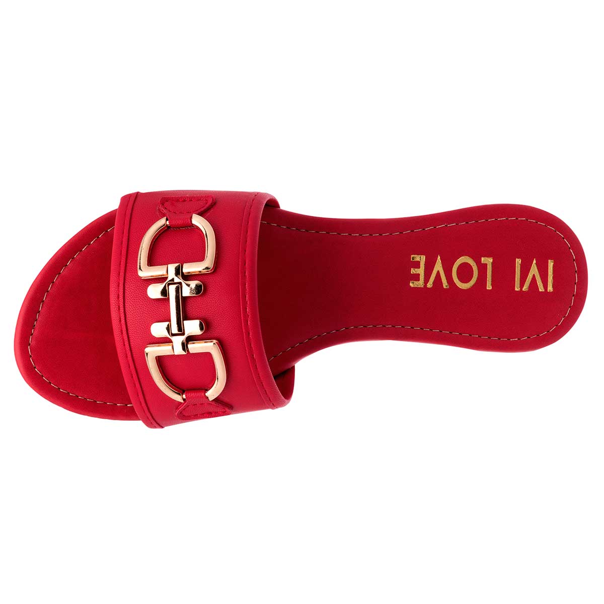 Sandalias de piso Exterior Sintético Color Rojo Para Mujer De RBCOLLECTION