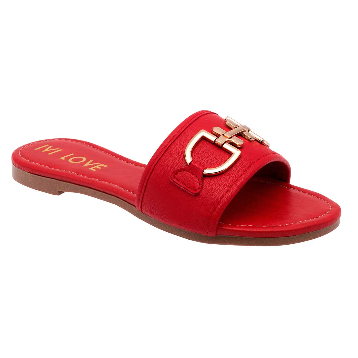 Sandalias de piso Exterior Sintético Color Rojo Para Mujer De RBCOLLECTION