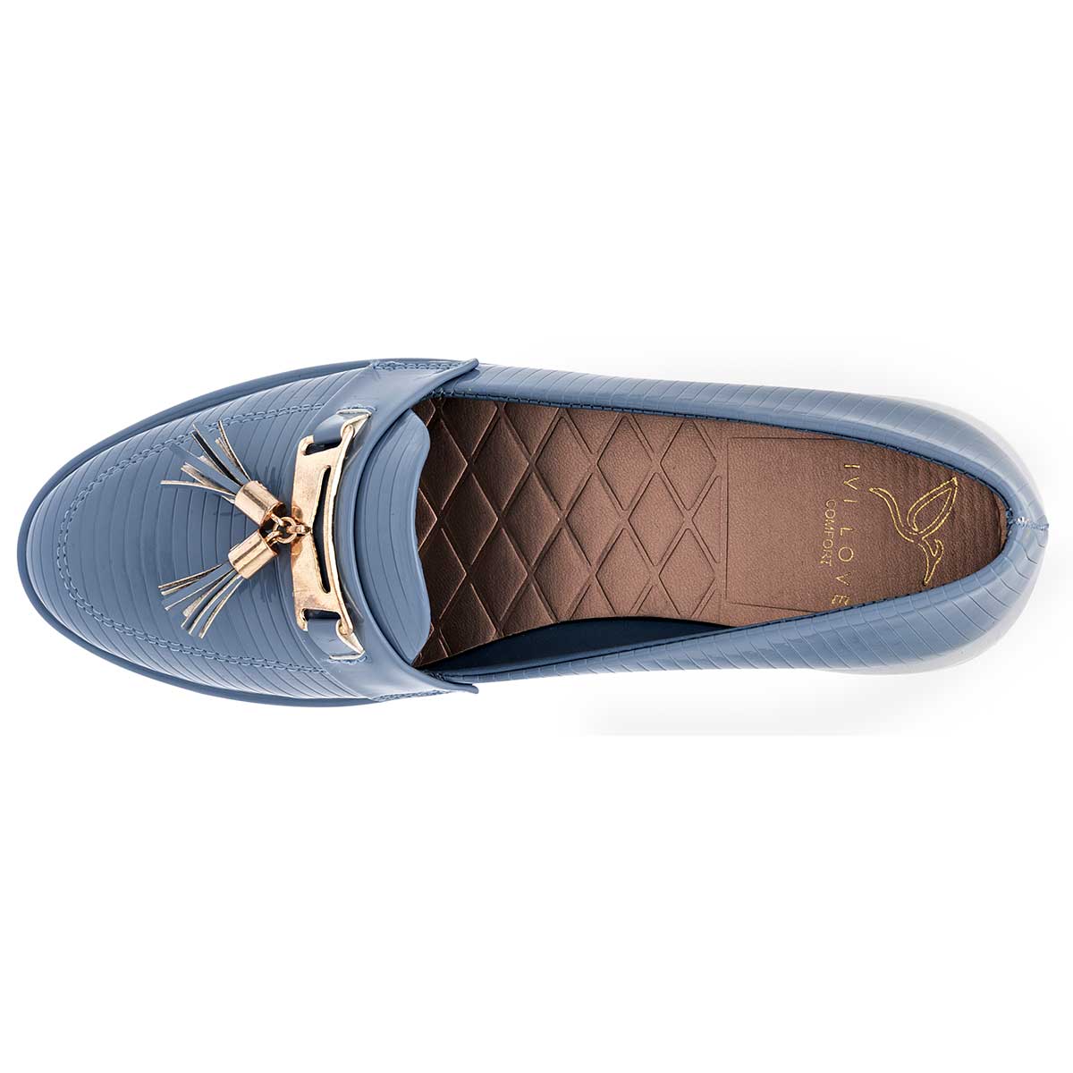 Loafers Exterior Piel sintética Color Azul Para Mujer De RBCOLLECTION