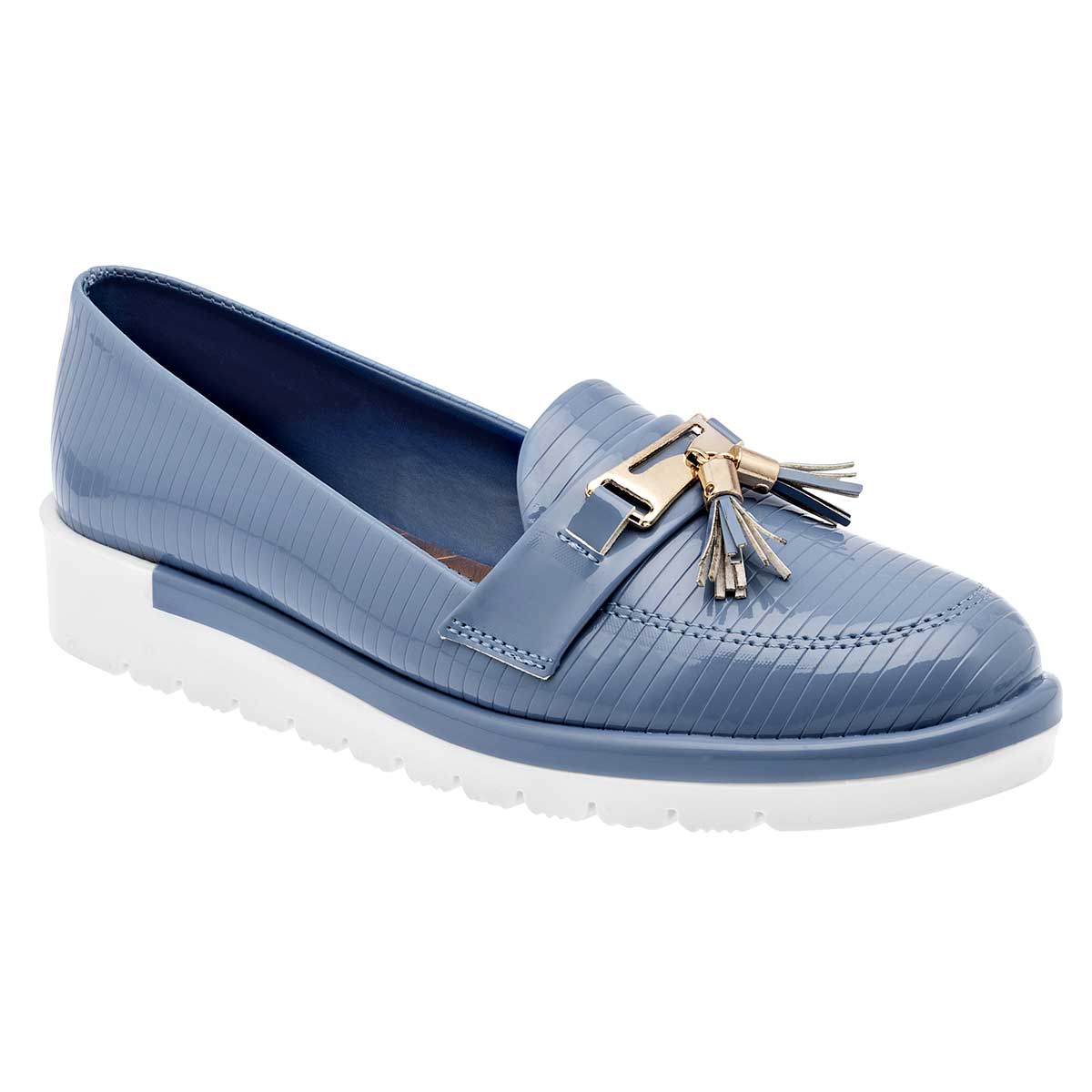 Loafers Exterior Piel sintética Color Azul Para Mujer De RBCOLLECTION