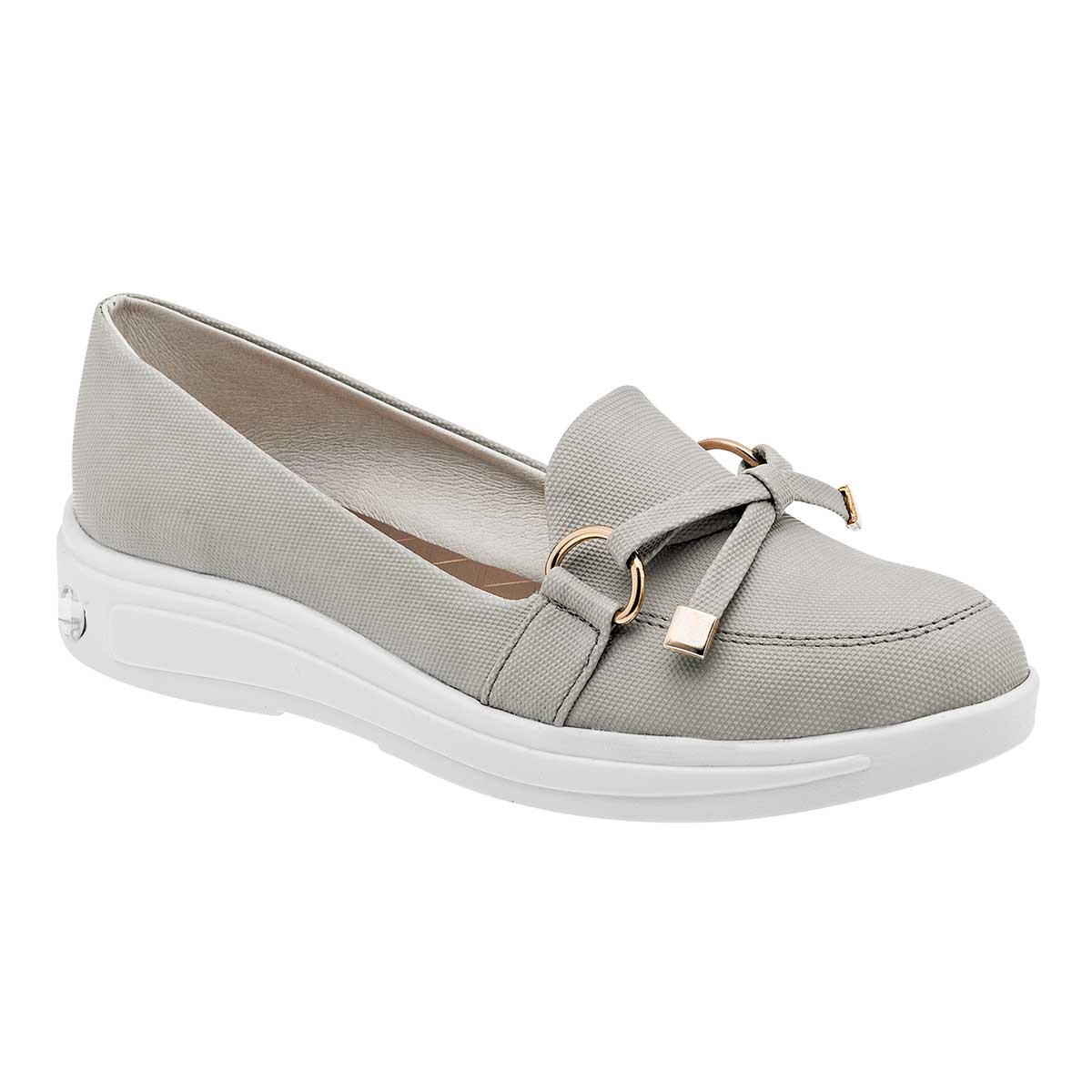 Loafers Exterior Sintético Color Gris Para Mujer De RBCOLLECTION