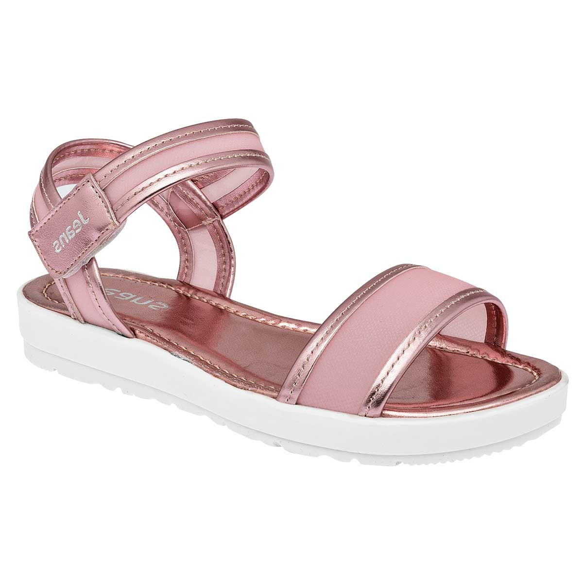 Sandalias de piso Exterior Sintético Color Rosa Para Mujer De Jeans Shoes