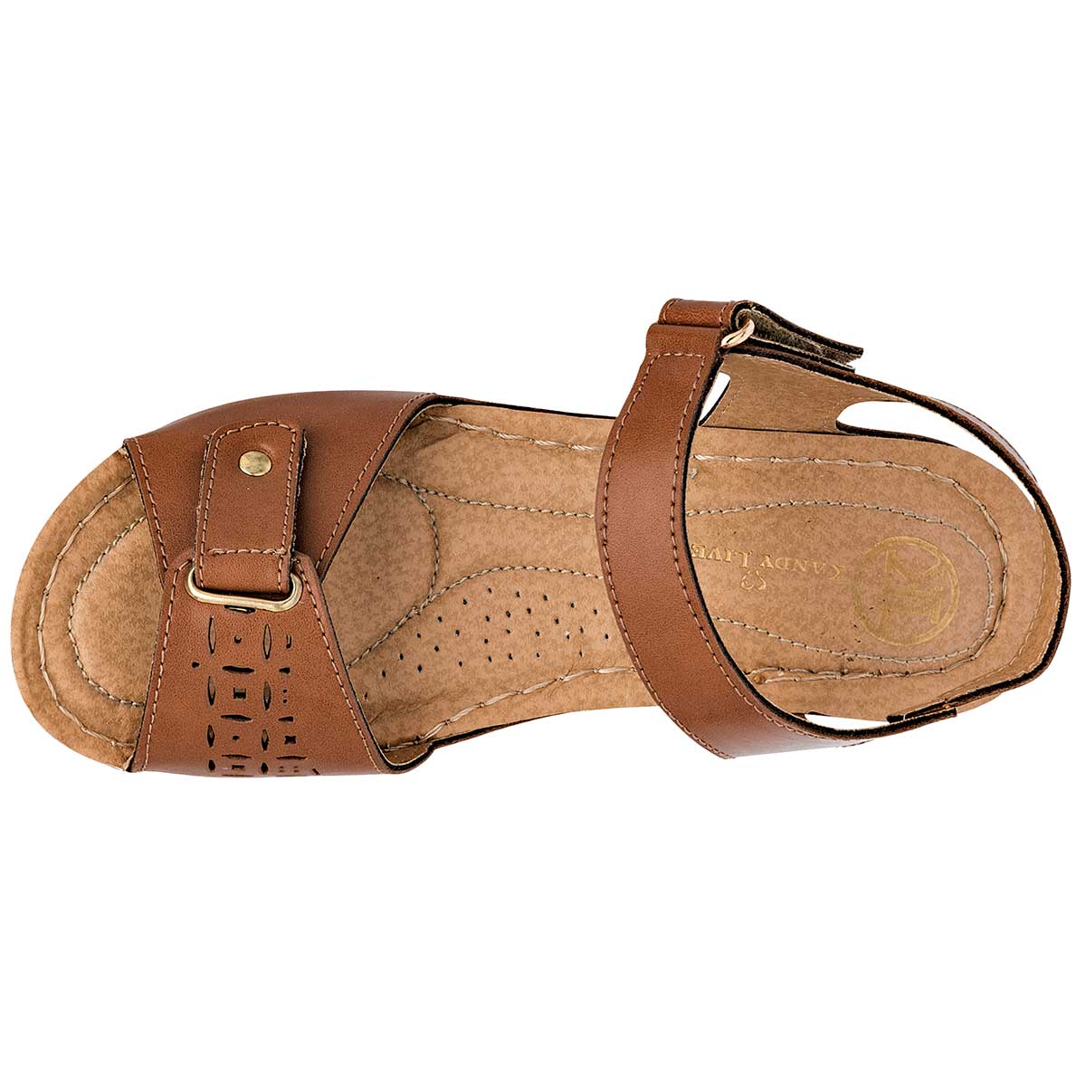 Sandalias con plataforma Exterior Sintético Color Camel Para Mujer De RBCOLLECTION