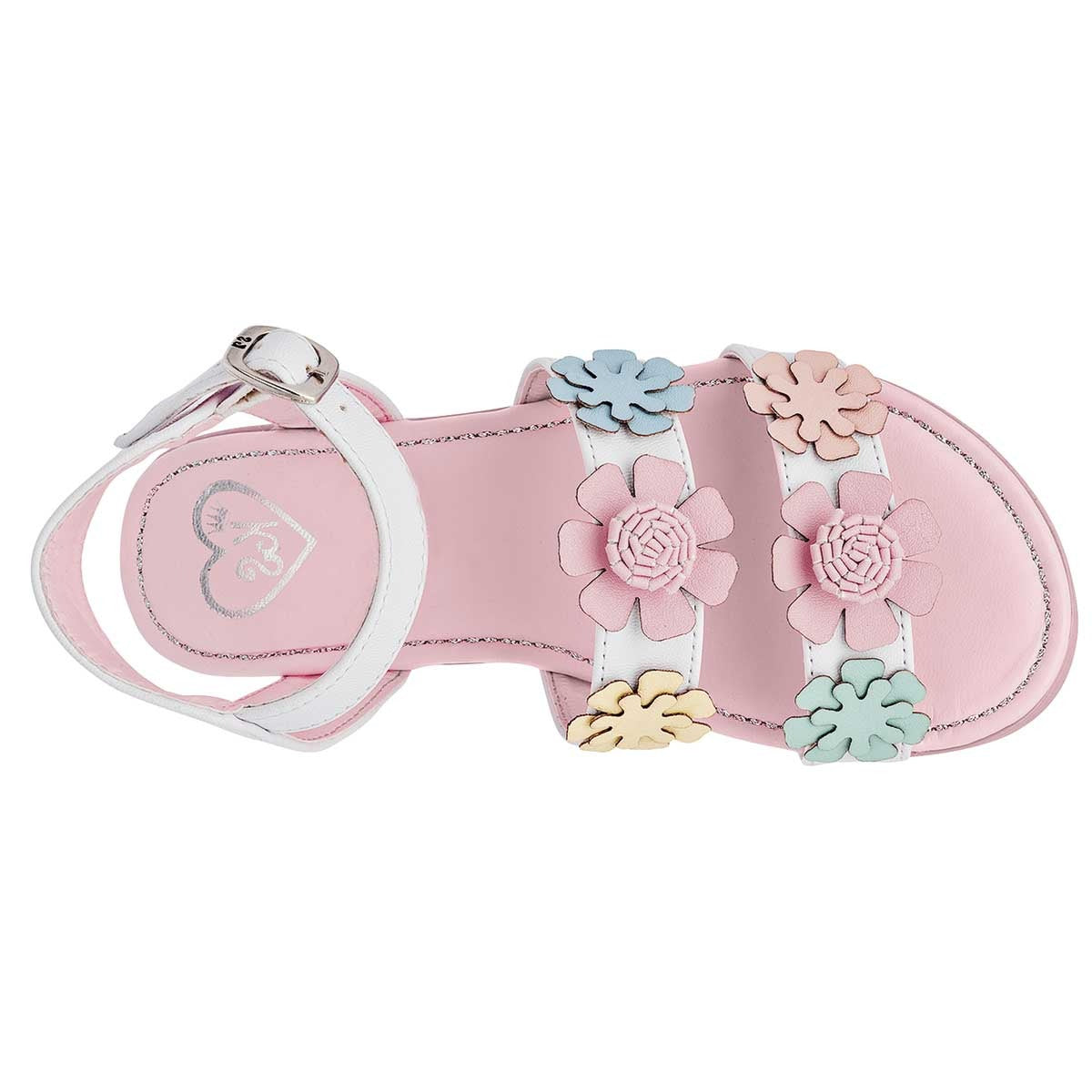 Sandalias Exterior Sintético Color Blanco Para Niña De RBCOLLECTION