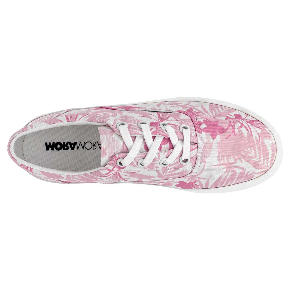 Tenis con cordones Exterior Textil Color Rosa Para Mujer De Moramora