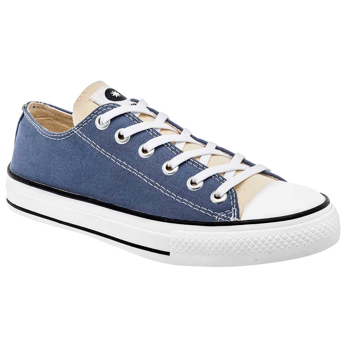 Tenis con cordones Exterior Textil Color Marino Con Blanco Para Mujer De Moramora