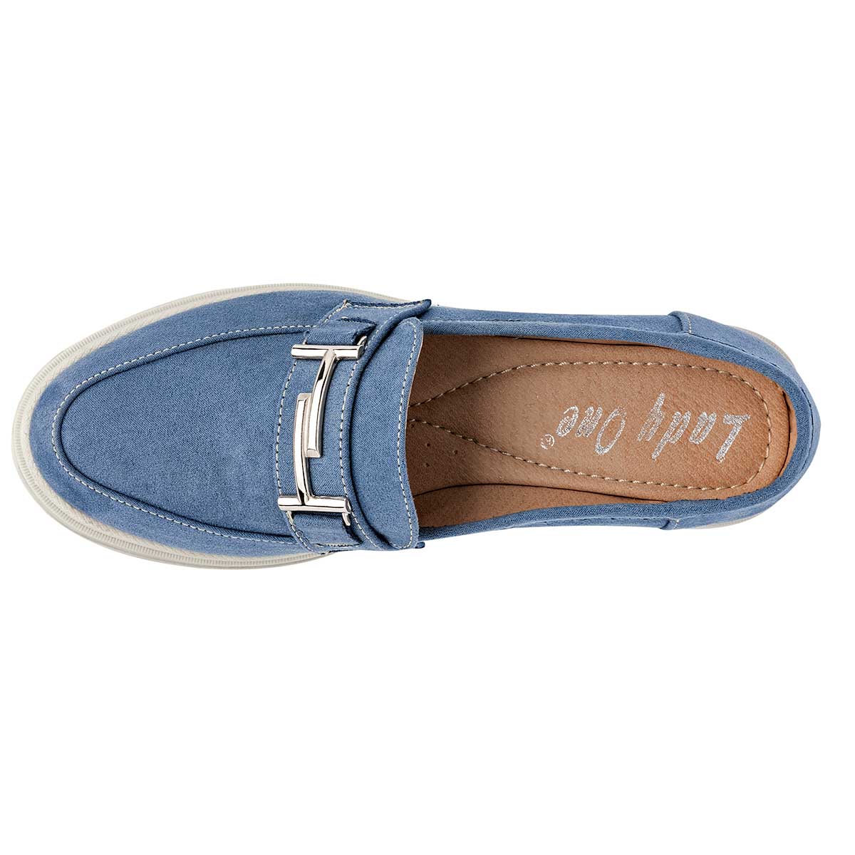 Mocasines Exterior Textil Color Azul Para Mujer De RBCOLLECTION