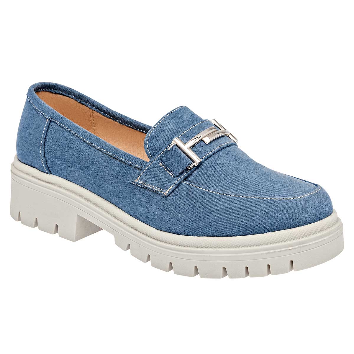 Mocasines Exterior Textil Color Azul Para Mujer De RBCOLLECTION