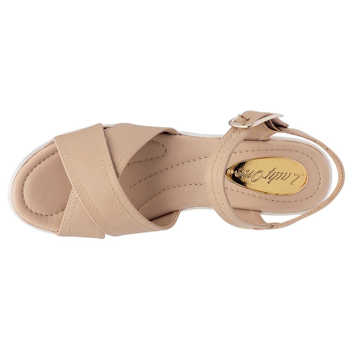 Sandalias con plataforma Exterior Sintético Color Beige  Para Mujer De RBCOLLECTION