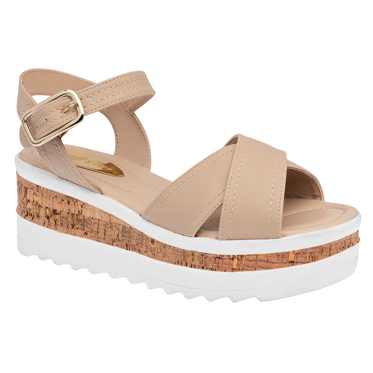 Sandalias con plataforma Exterior Sintético Color Beige  Para Mujer De RBCOLLECTION