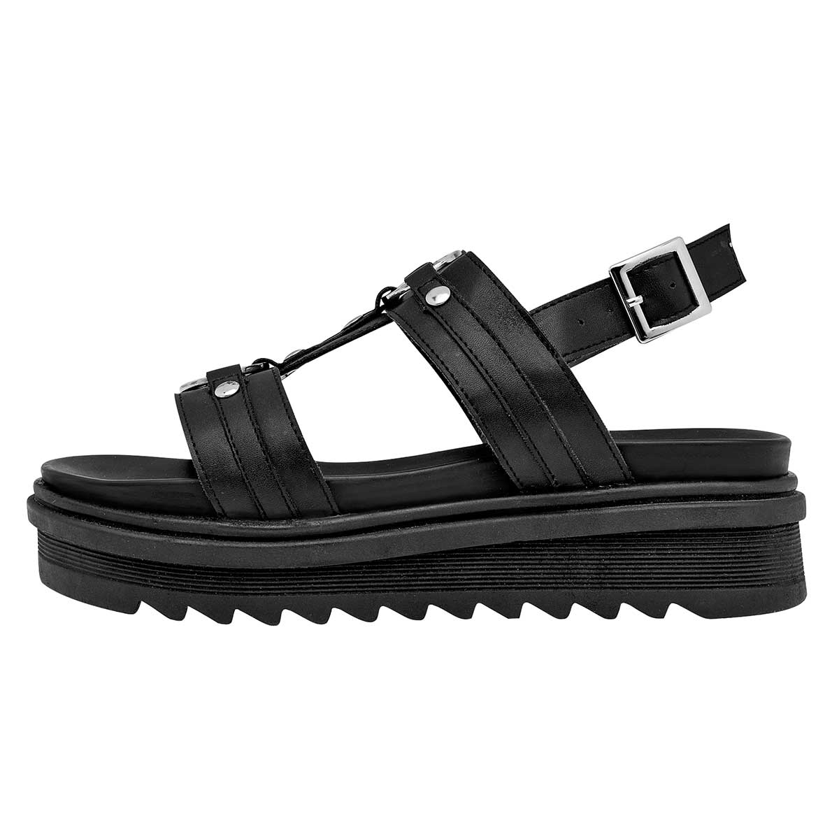 Sandalias de piso Exterior Sintético Color Negro Para Mujer De RBCOLLECTION
