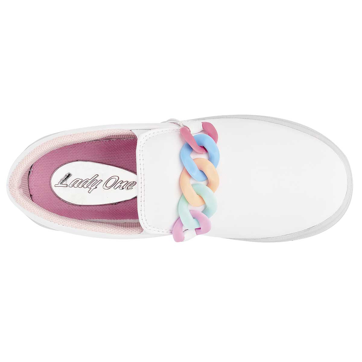 Tenis Exterior Sintético Color Blanco Para Niña De RBCOLLECTION